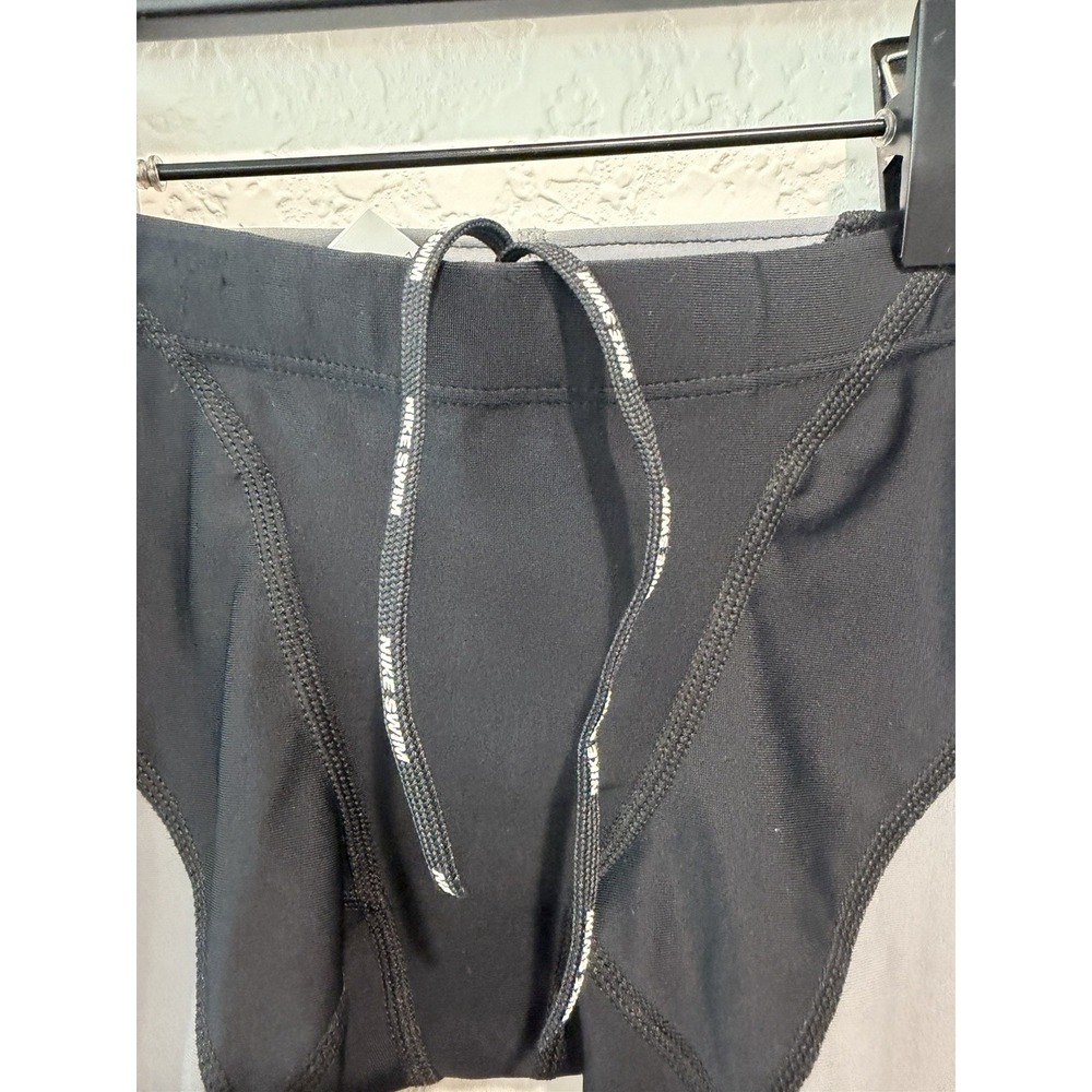Nike NX Youth Size S  Jammer Swim Bottoms Drawstring Colorblock Black/Gray - Picture 6 of 9